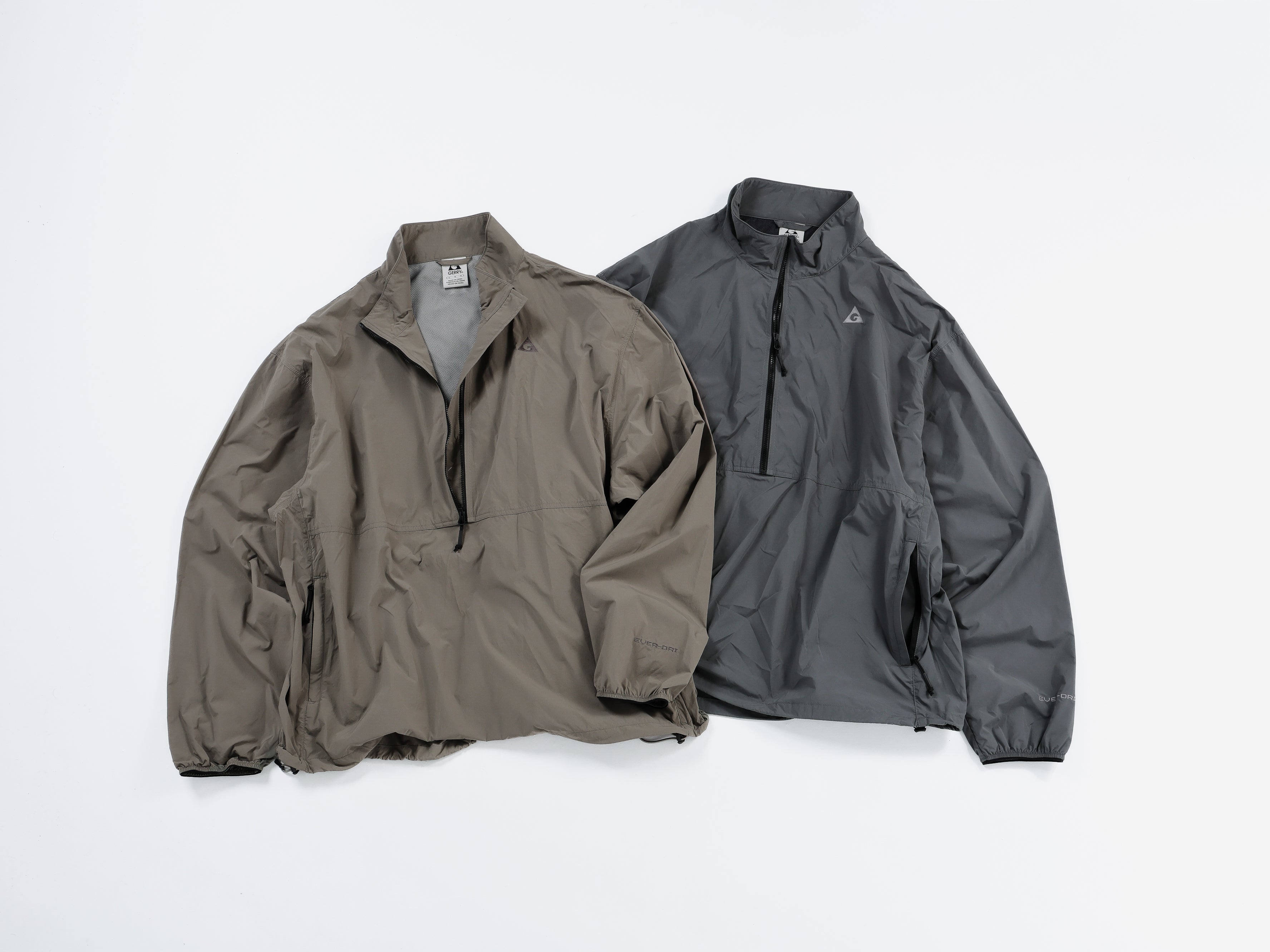 ＜GRJ#26031＞Nylon Taffeta 1/2 Zip Jumper