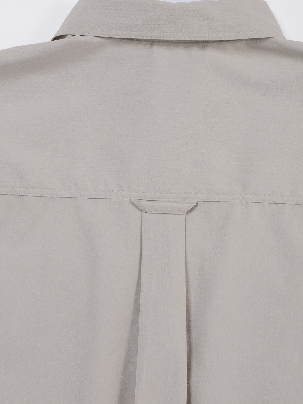 ＜GRJ#26034＞Synthetic Crepe Taffeta Button up S/S Leisure Shirt