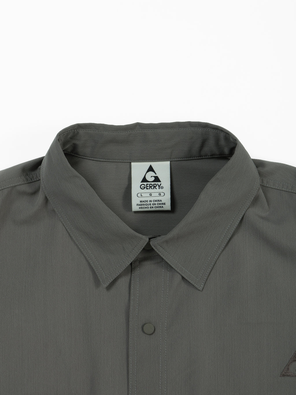 ＜GRJ#26034＞Synthetic Crepe Taffeta Button up S/S Leisure Shirt