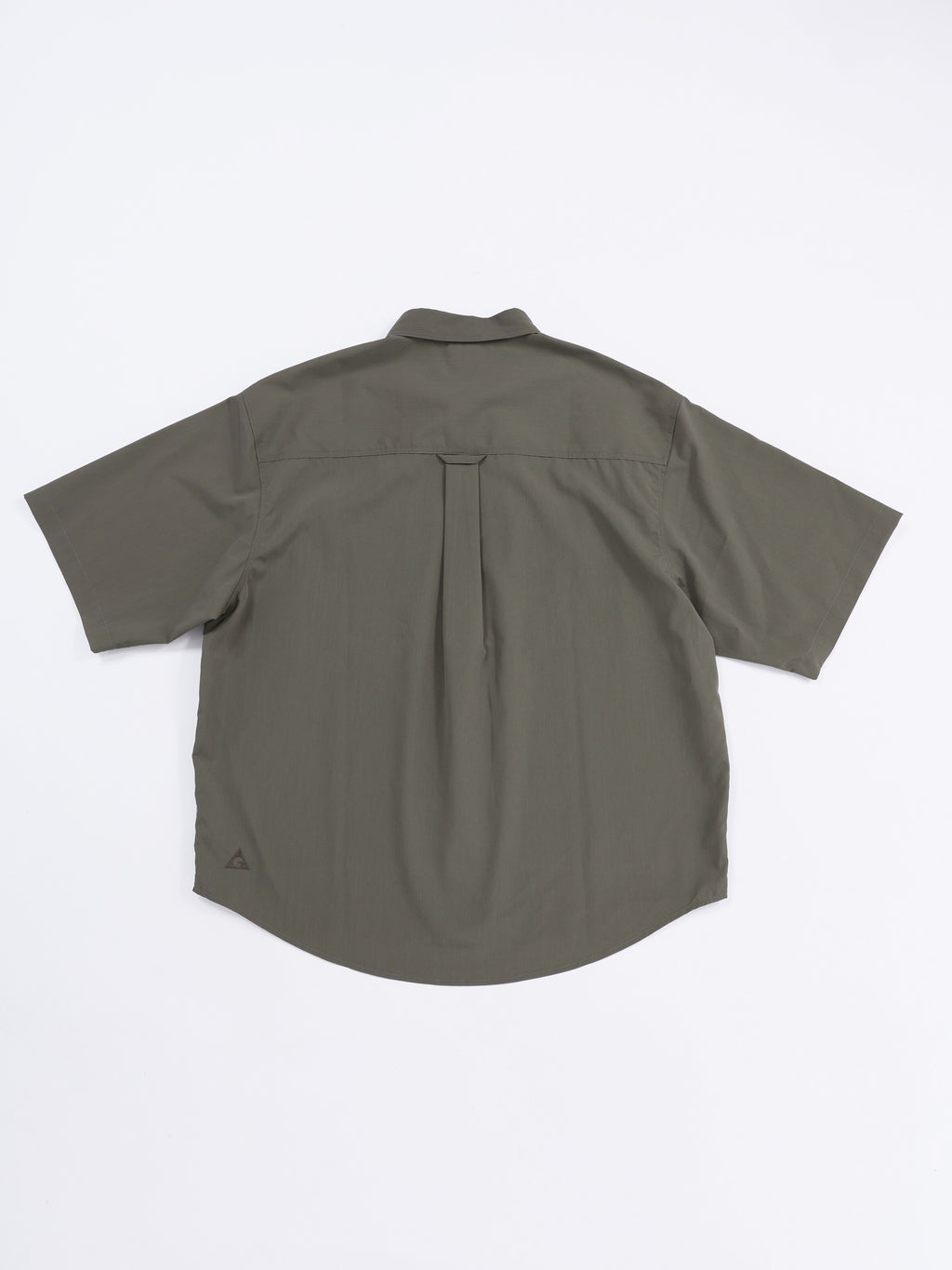 ＜GRJ#26034＞Synthetic Crepe Taffeta Button up S/S Leisure Shirt