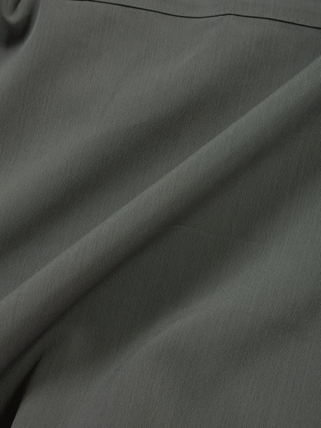 ＜GRJ#26034＞Synthetic Crepe Taffeta Button up S/S Leisure Shirt