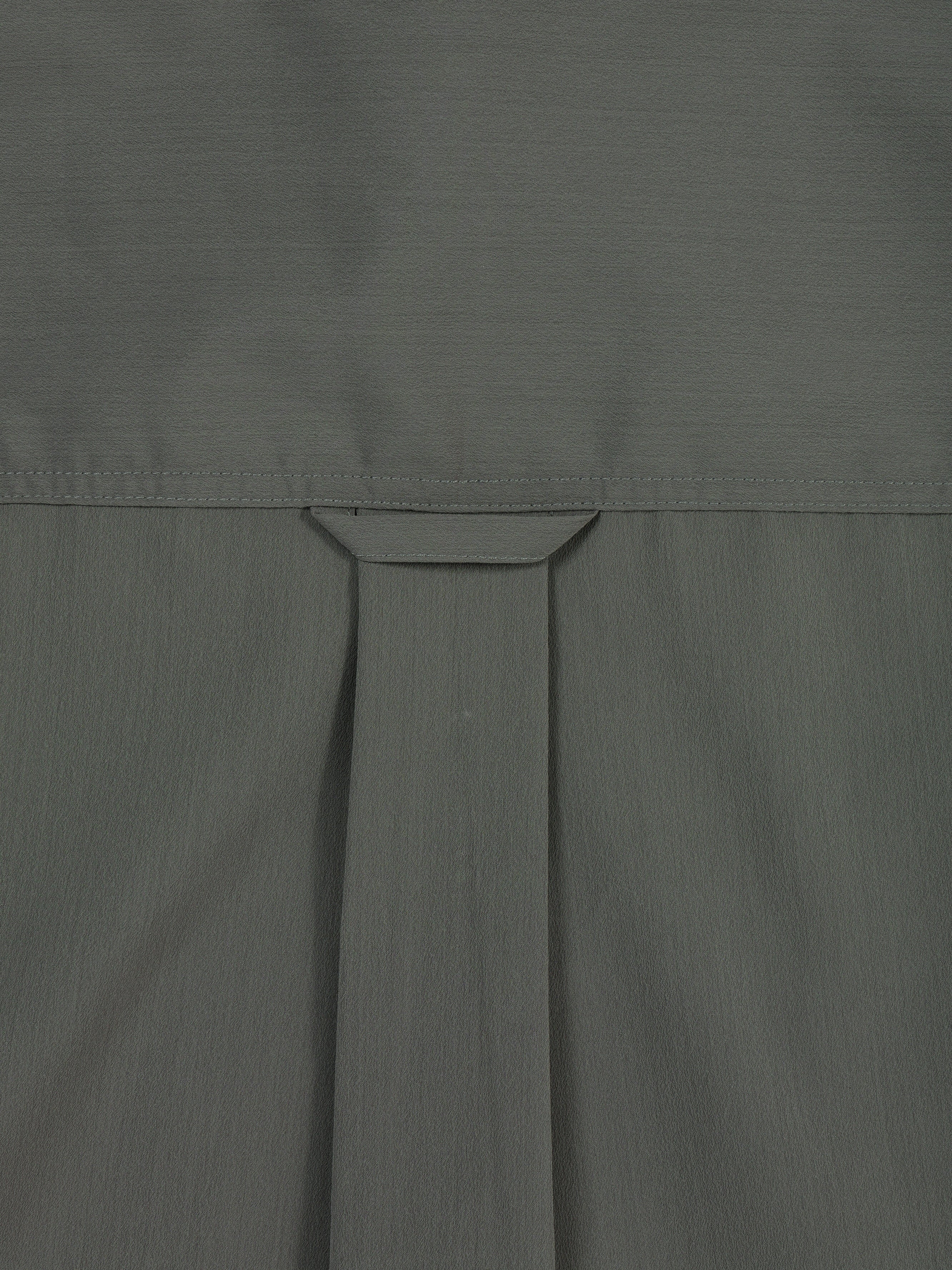 ＜GRJ#26034＞Synthetic Crepe Taffeta Button up S/S Leisure Shirt