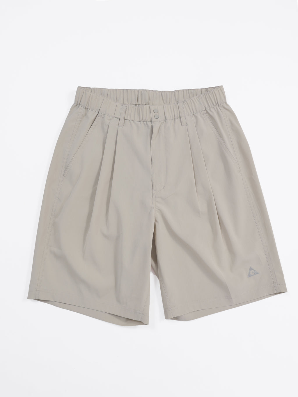 ＜GRJ#26035＞Synthetic Crepe Taffeta Tuck Shorts