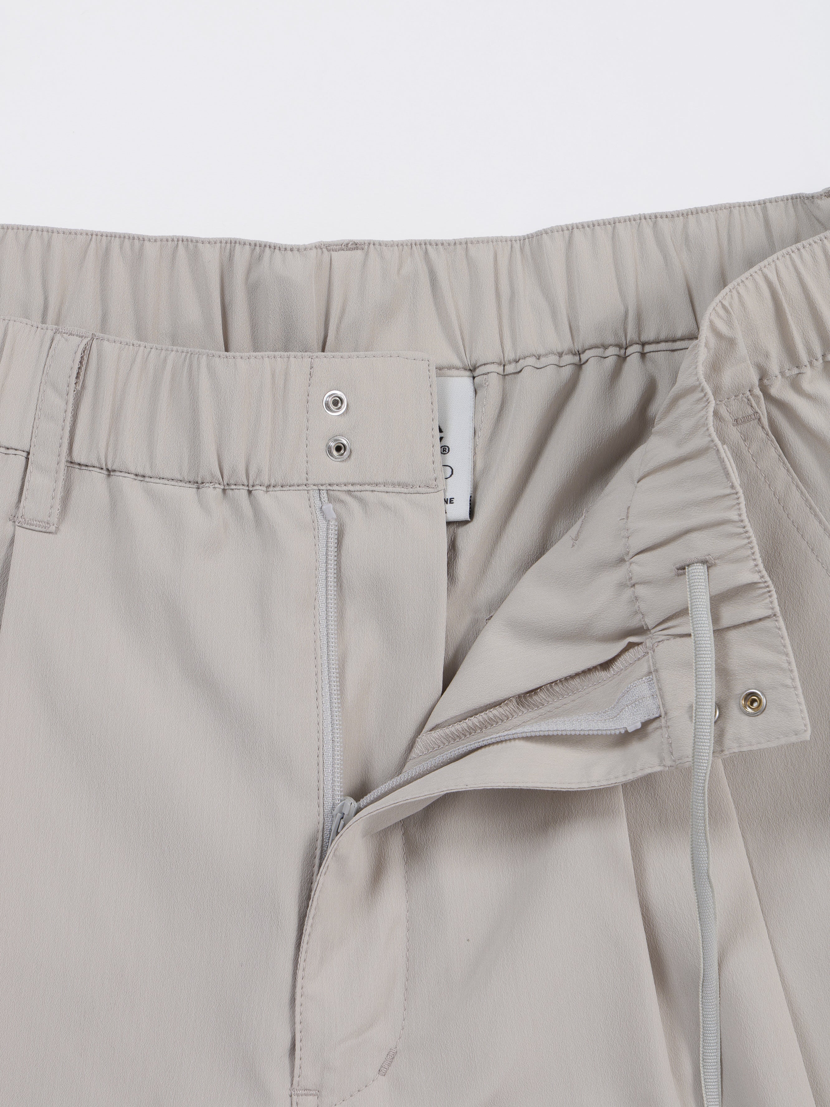 ＜GRJ#26035＞Synthetic Crepe Taffeta Tuck Shorts