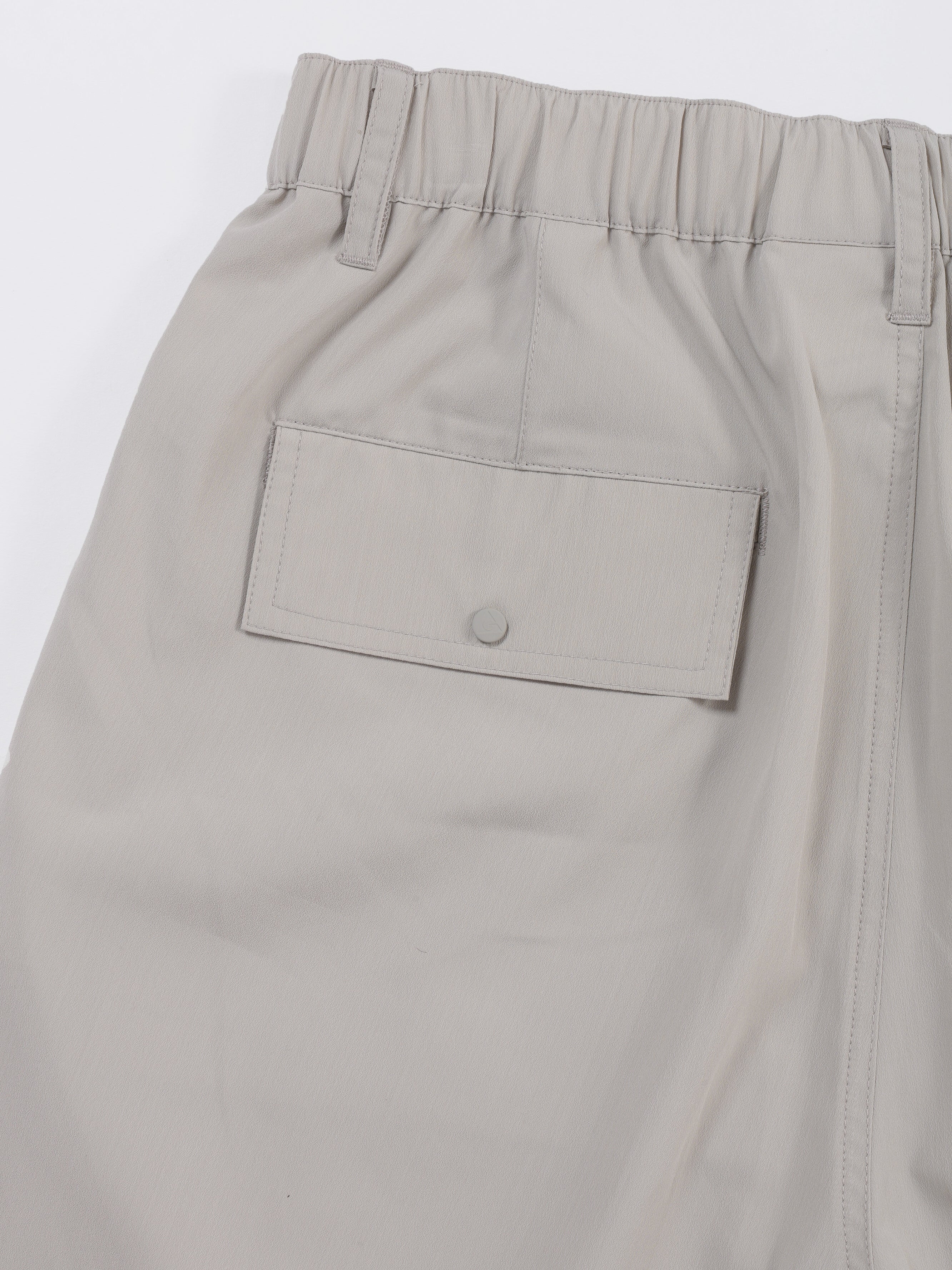 ＜GRJ#26035＞Synthetic Crepe Taffeta Tuck Shorts