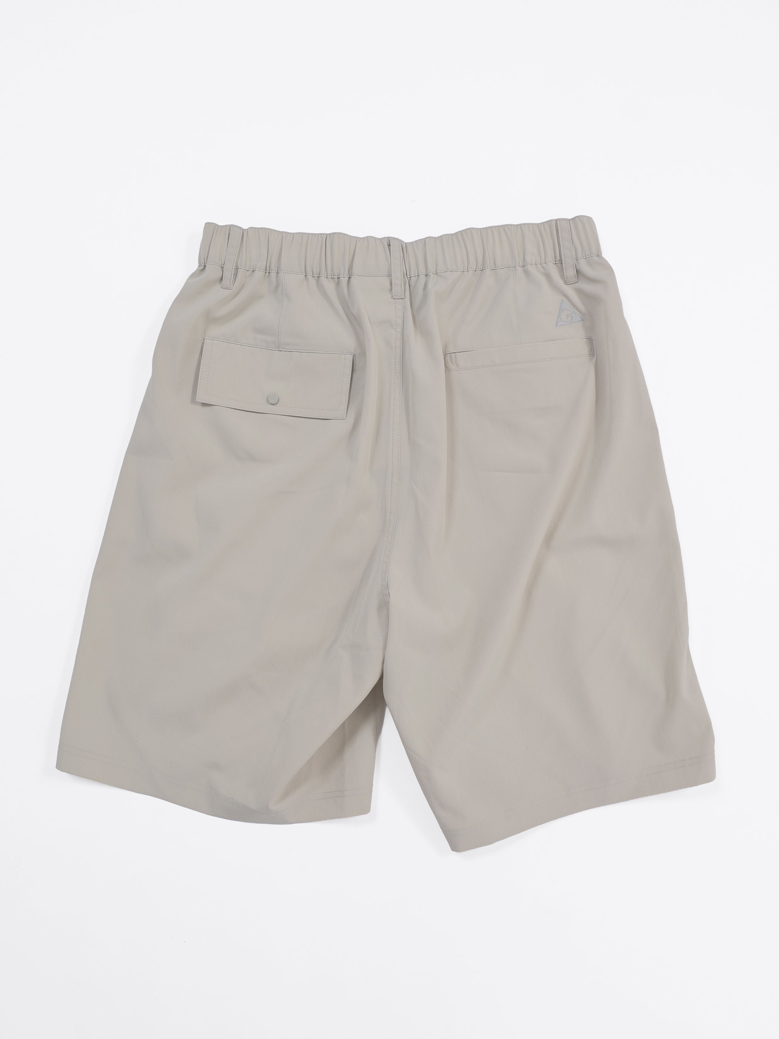 ＜GRJ#26035＞Synthetic Crepe Taffeta Tuck Shorts