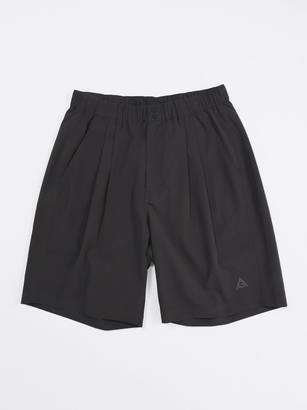 ＜GRJ#26035＞Synthetic Crepe Taffeta Tuck Shorts