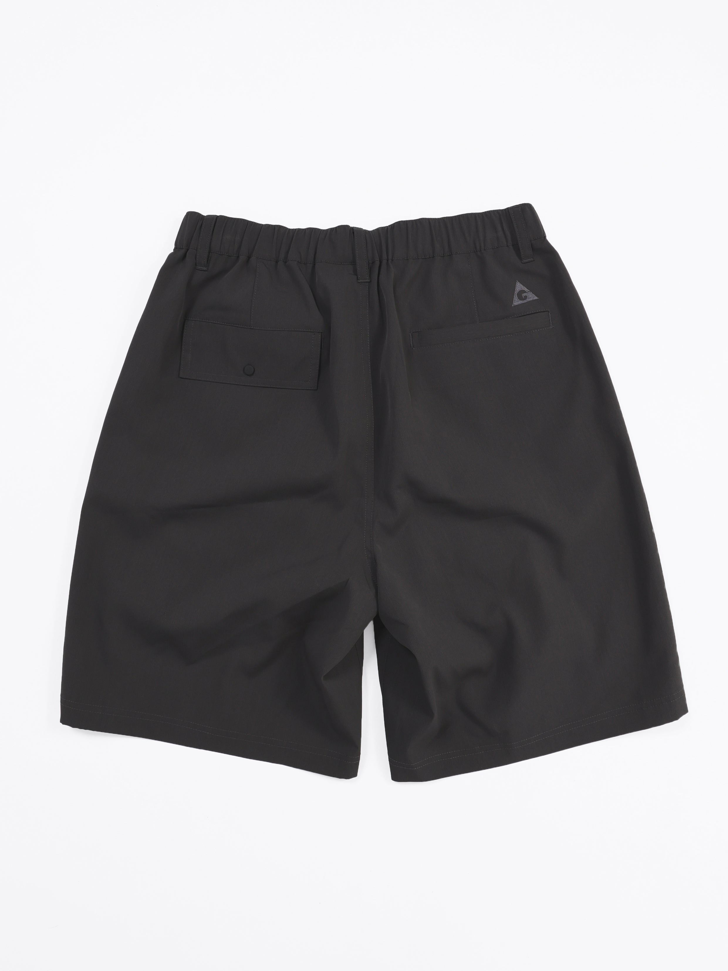 ＜GRJ#26035＞Synthetic Crepe Taffeta Tuck Shorts