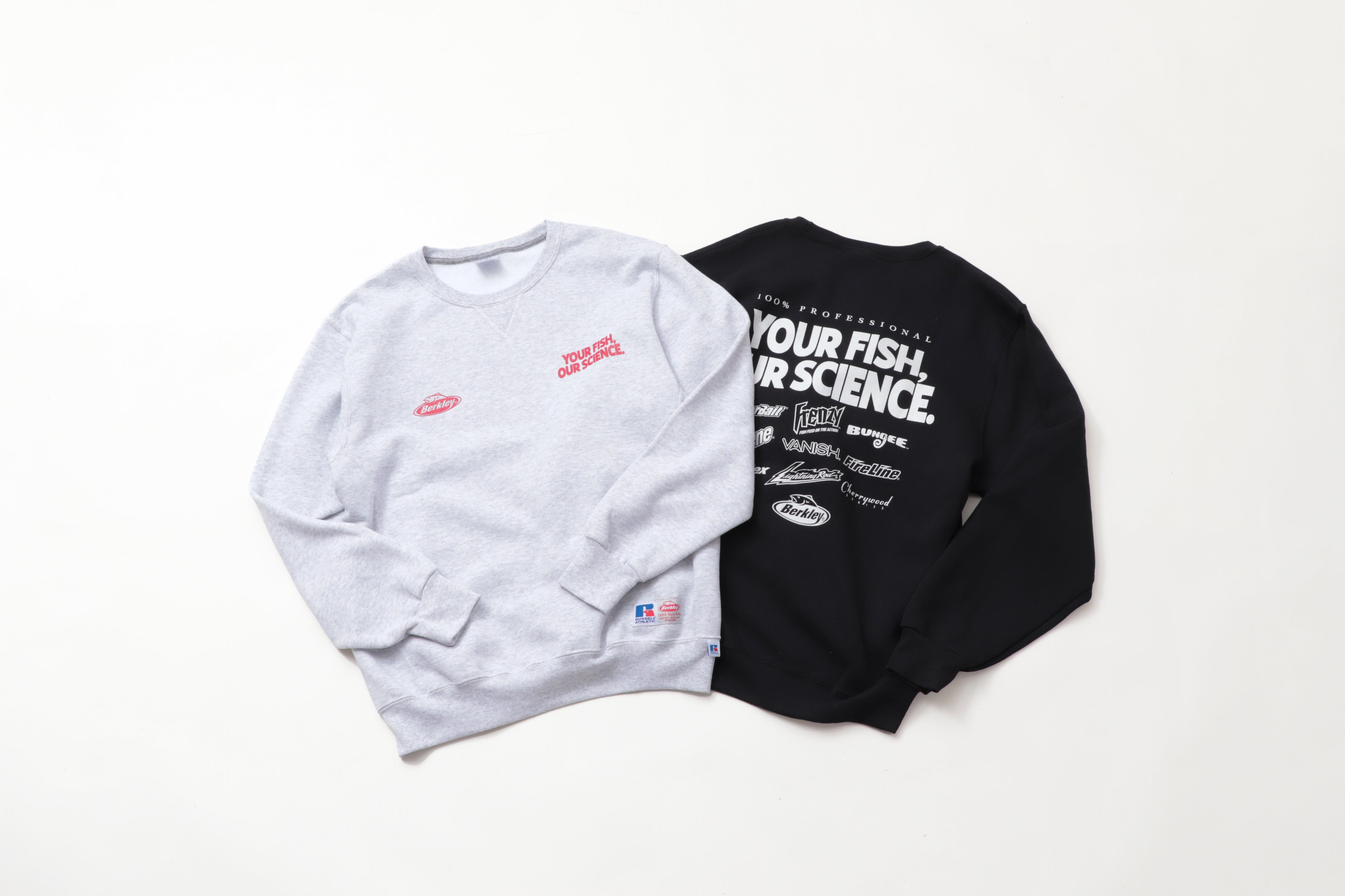 ＜RBK-2416＞Russell×Berkley Dri-Power 'Multi Logo' Crew Shirt