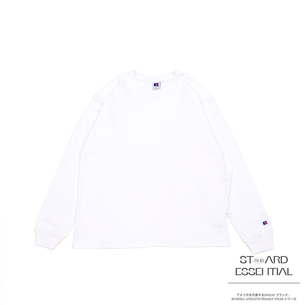 ＜RJ-1047＞-STANDARD ESSENTIALS-  RUSSEL LOGO LONG SLEEVE T