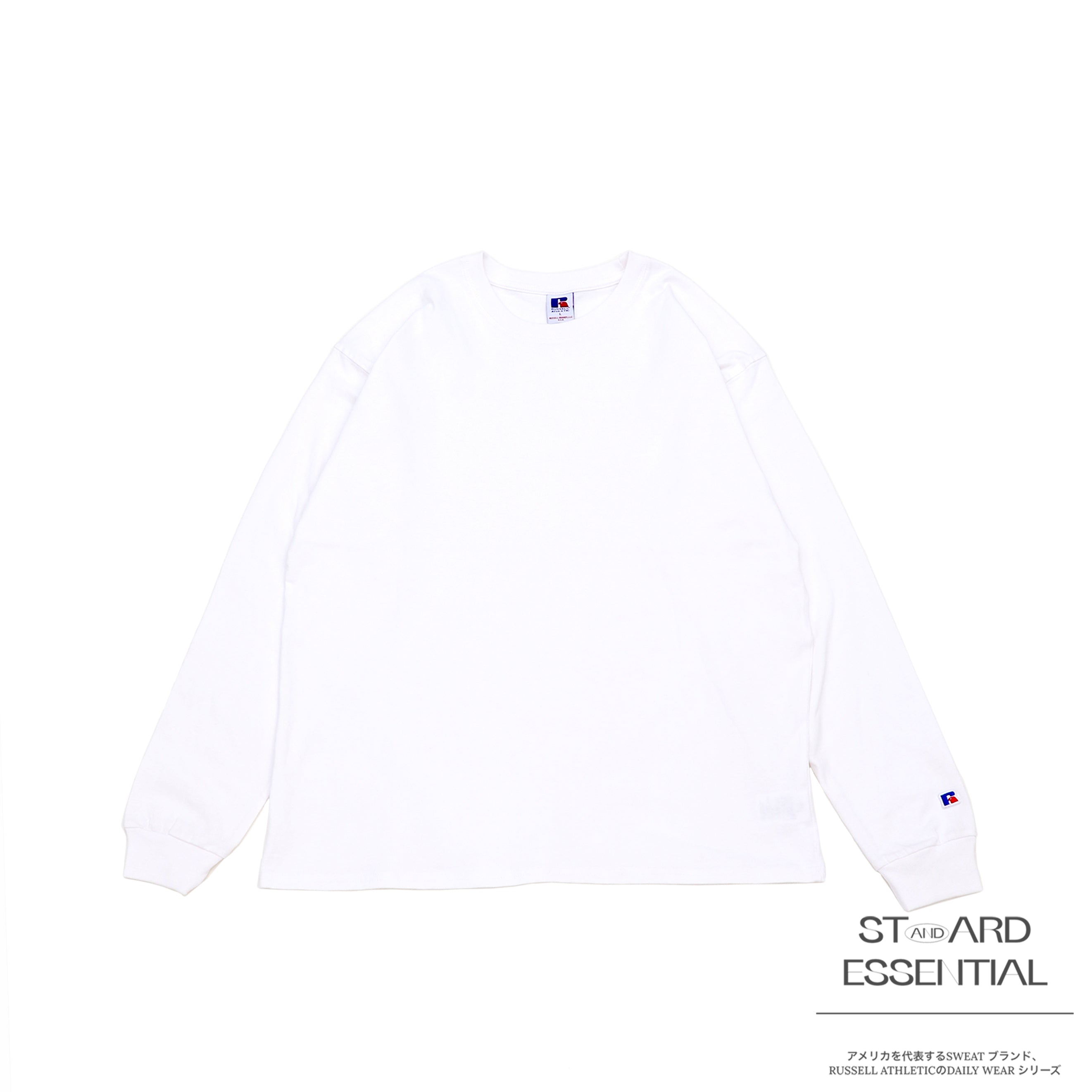 ＜RJ-1047＞-STANDARD ESSENTIALS-  RUSSEL LOGO LONG SLEEVE T