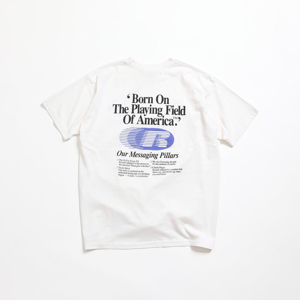 ＜RC-25508-C＞BOOKSTORE JERSEY S/S Graphic T-Born On The Playing Field