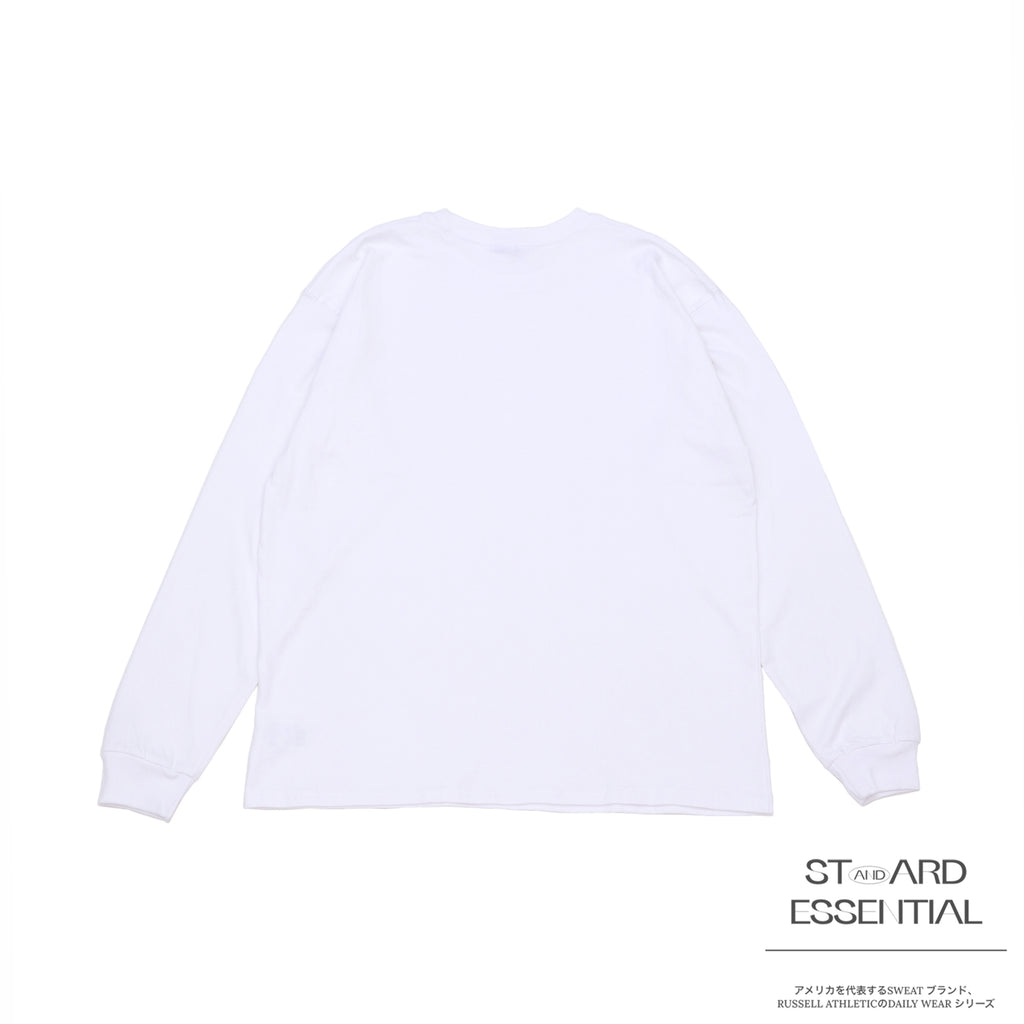 ＜RJ-1047＞-STANDARD ESSENTIALS-  RUSSEL LOGO LONG SLEEVE T