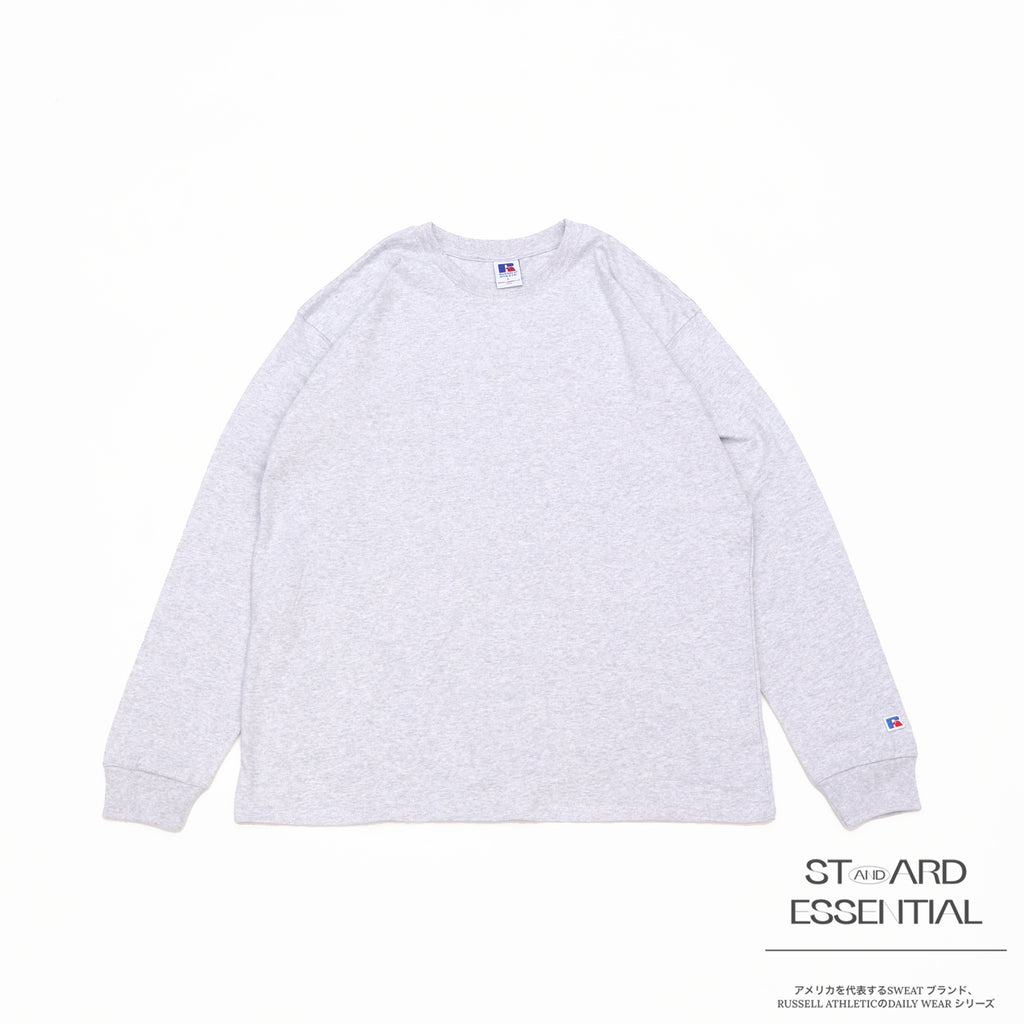 ＜RJ-1047＞-STANDARD ESSENTIALS-  RUSSEL LOGO LONG SLEEVE T