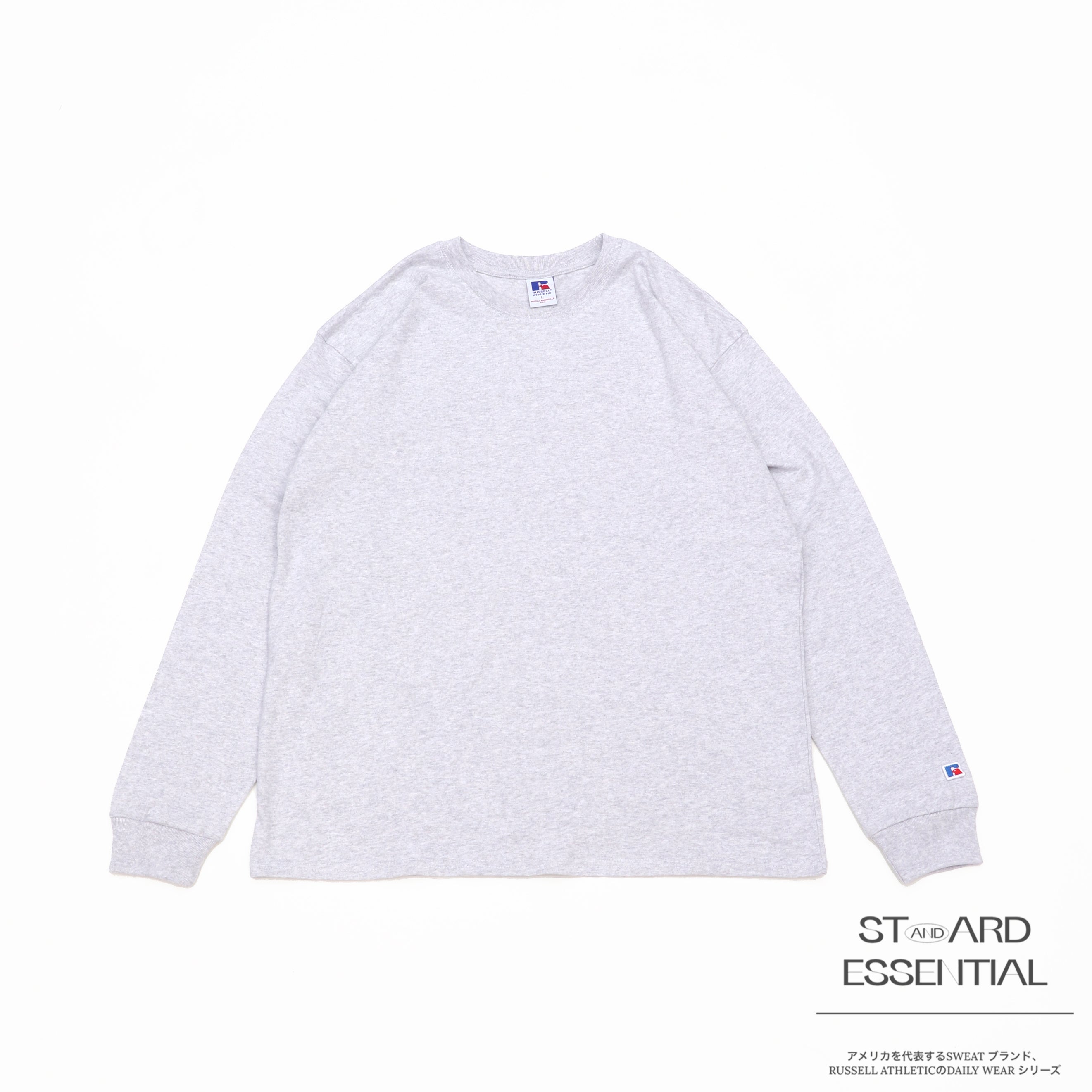 ＜RJ-1047＞-STANDARD ESSENTIALS-  RUSSEL LOGO LONG SLEEVE T