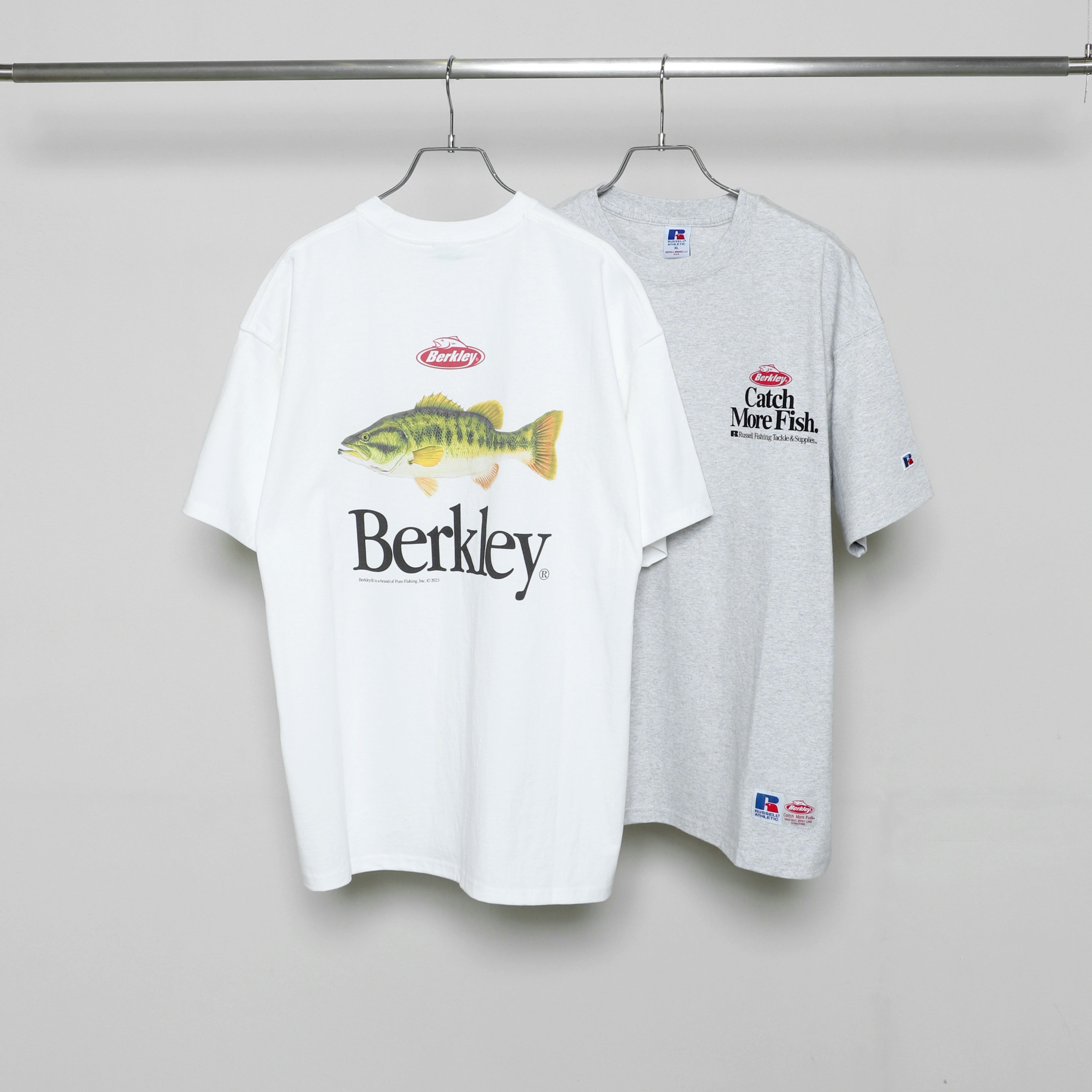 Russell×Berkley® ❛Largemouth Bass❜ Heavy Cotton Jersey S/S  T〈RBK-2402〉RUSSELL ATHLETIC