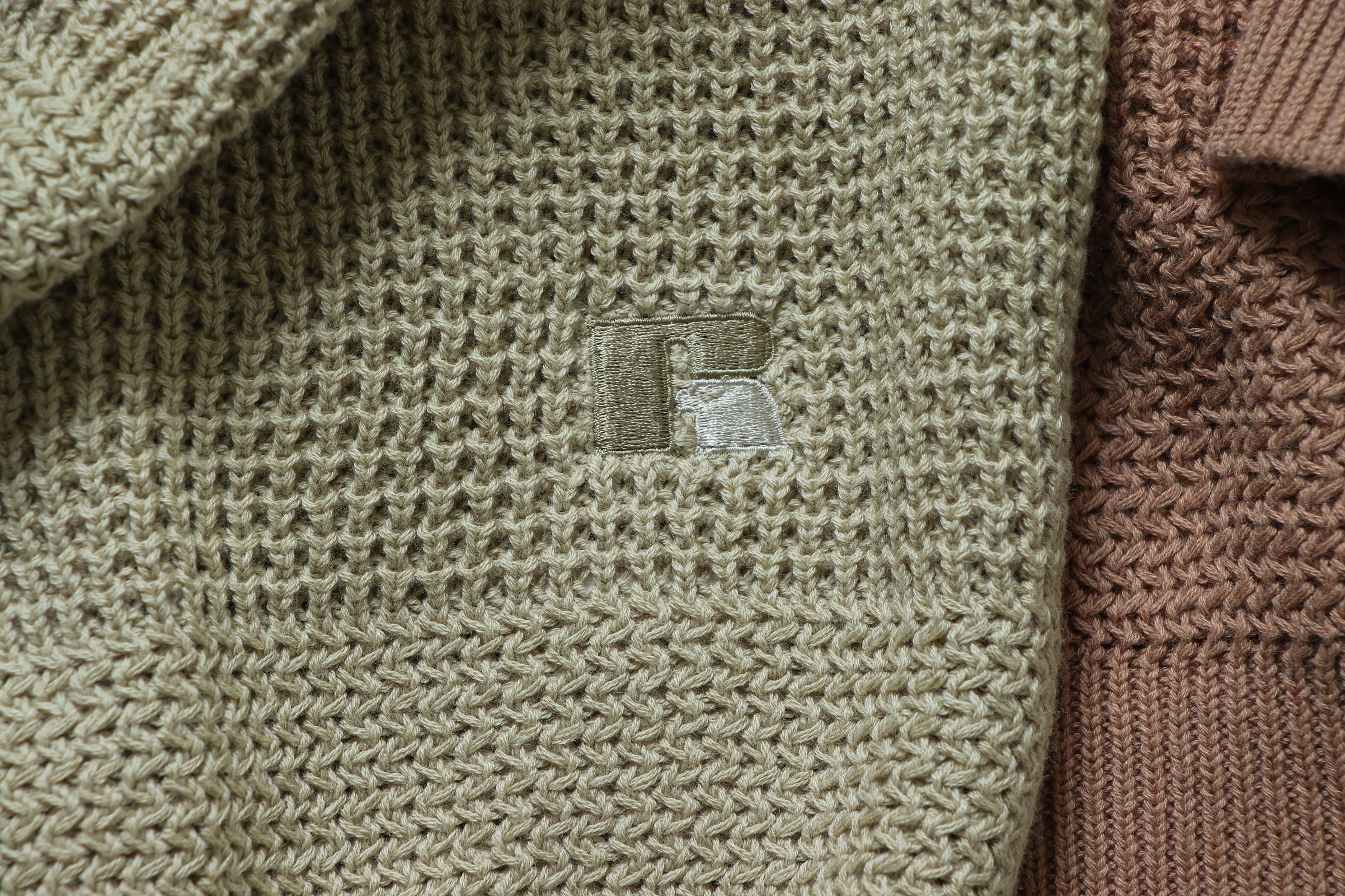 ＜RC-24711＞7G Cotton Rib Knit Henley Neck Sweater