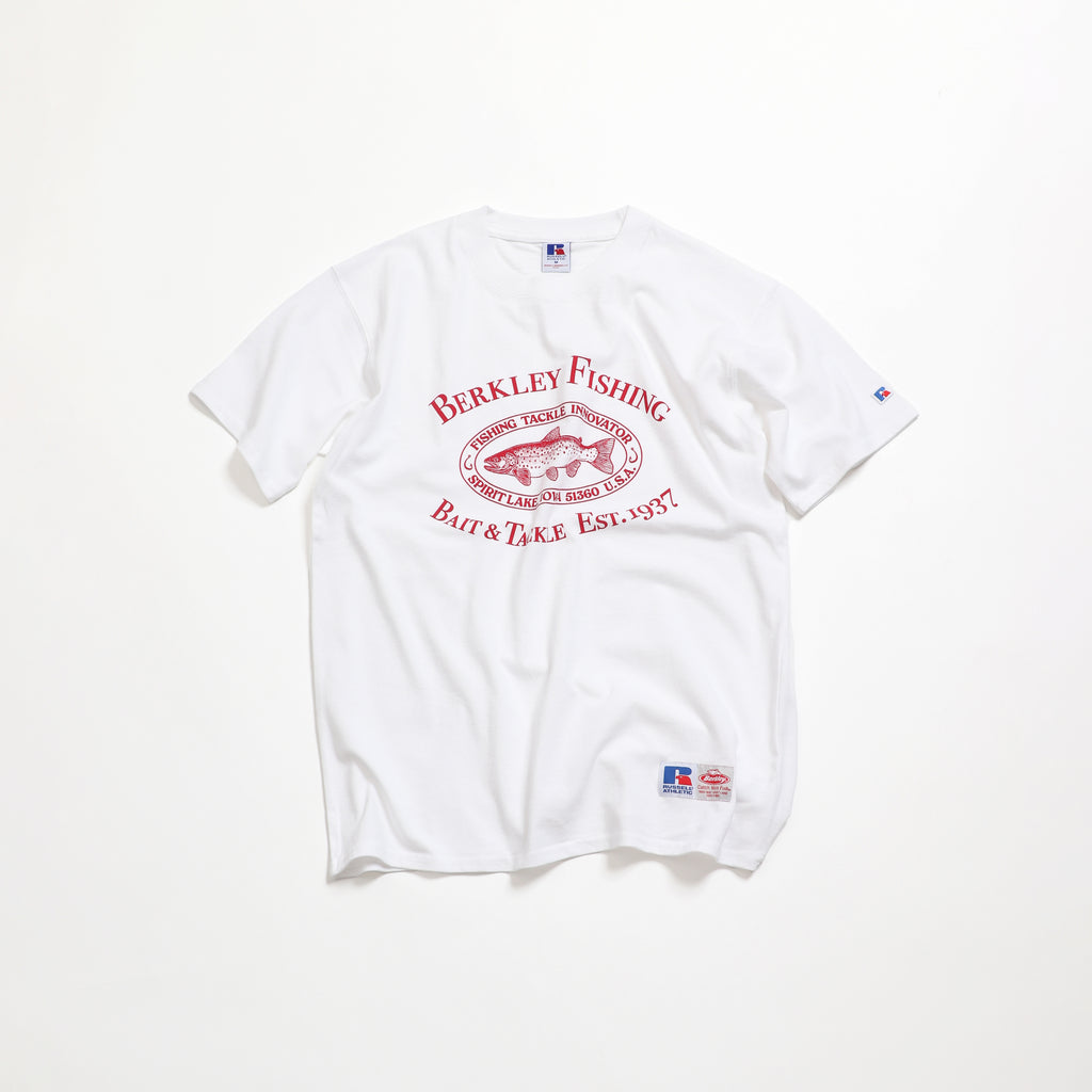 ＜RBK-2504＞Russell×Berkley Oval Trout Logo Heavy Cotton Jersey S/S T