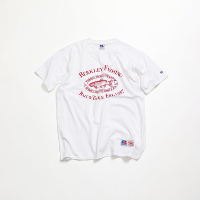 Russell×Berkley Oval Trout Logo Heavy Cotton Jersey S/S T〈RBK-2504 〉