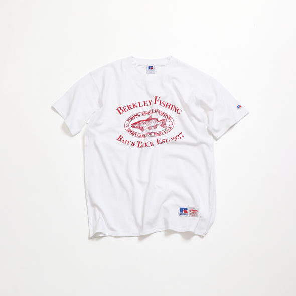 Russell×Berkley Oval Trout Logo Heavy Cotton Jersey S/S T〈RBK-2504 〉