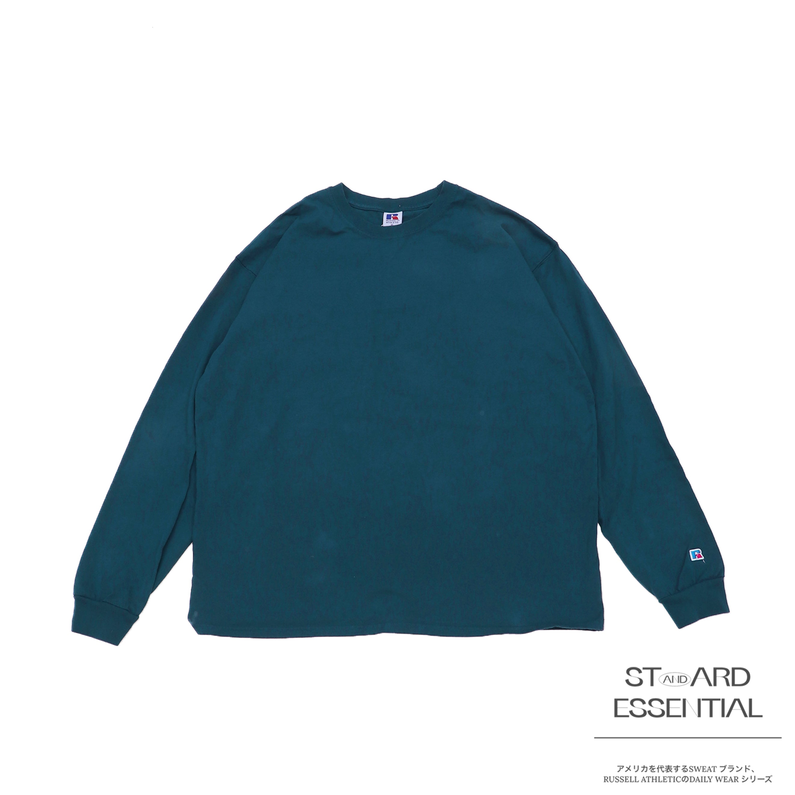 ＜RJ-1047＞-STANDARD ESSENTIALS-  RUSSEL LOGO LONG SLEEVE T