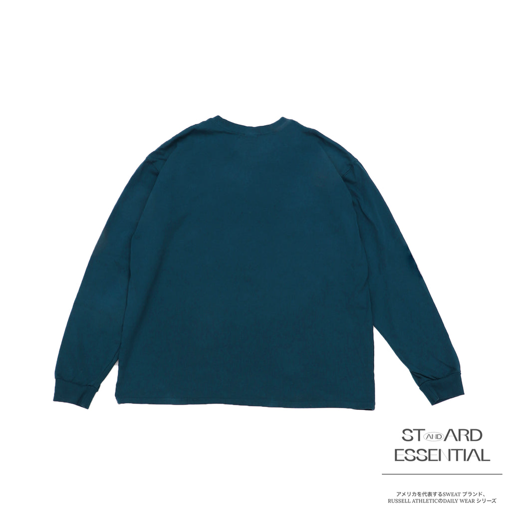 ＜RJ-1047＞-STANDARD ESSENTIALS-  RUSSEL LOGO LONG SLEEVE T
