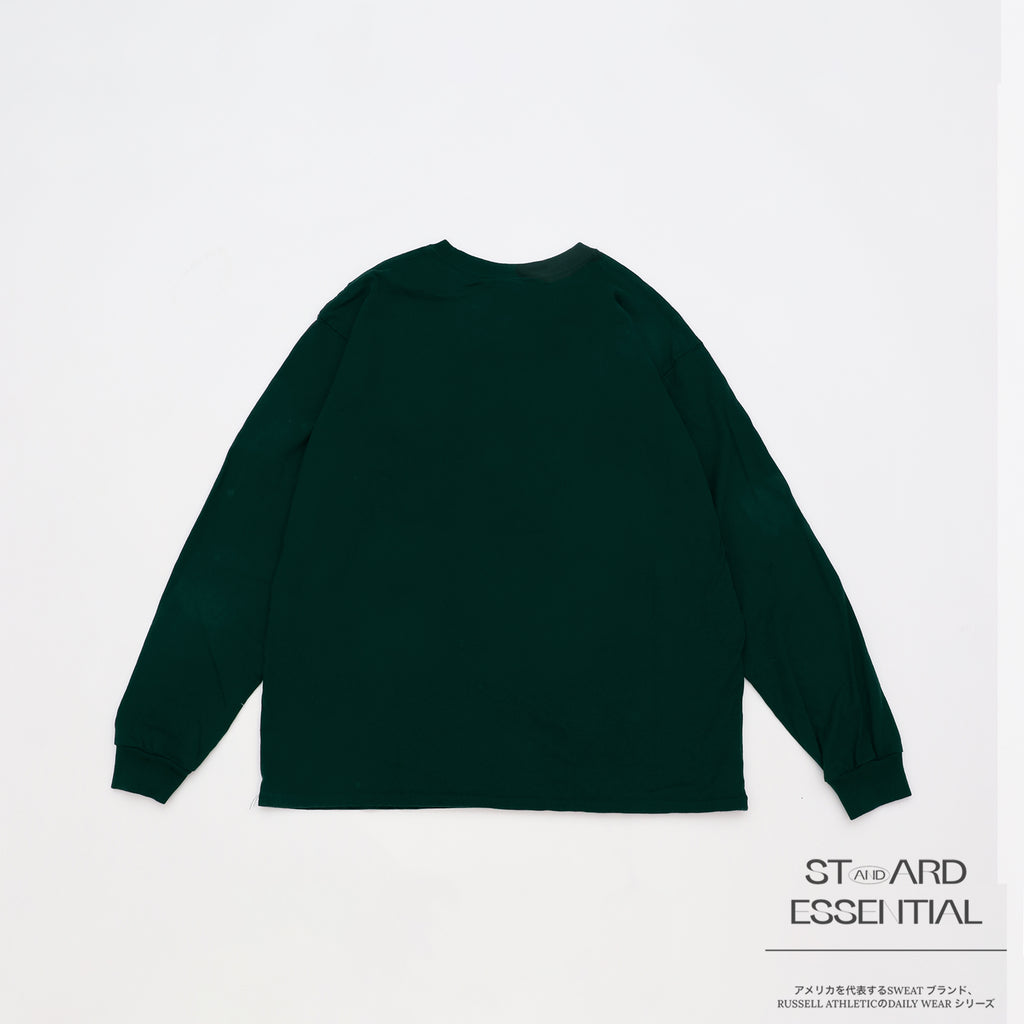 ＜RJ-1047＞-STANDARD ESSENTIALS-  RUSSEL LOGO LONG SLEEVE T