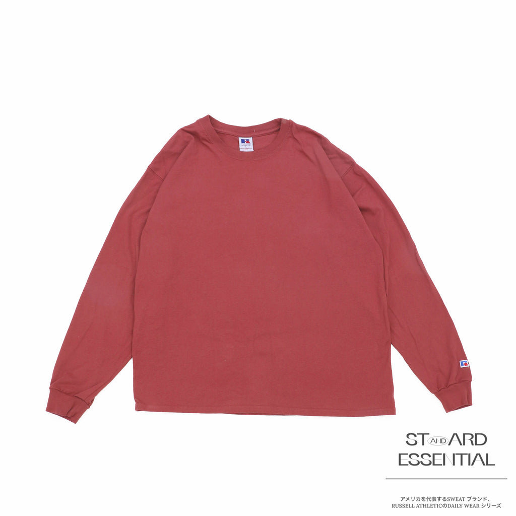 ＜RJ-1047＞-STANDARD ESSENTIALS-  RUSSEL LOGO LONG SLEEVE T