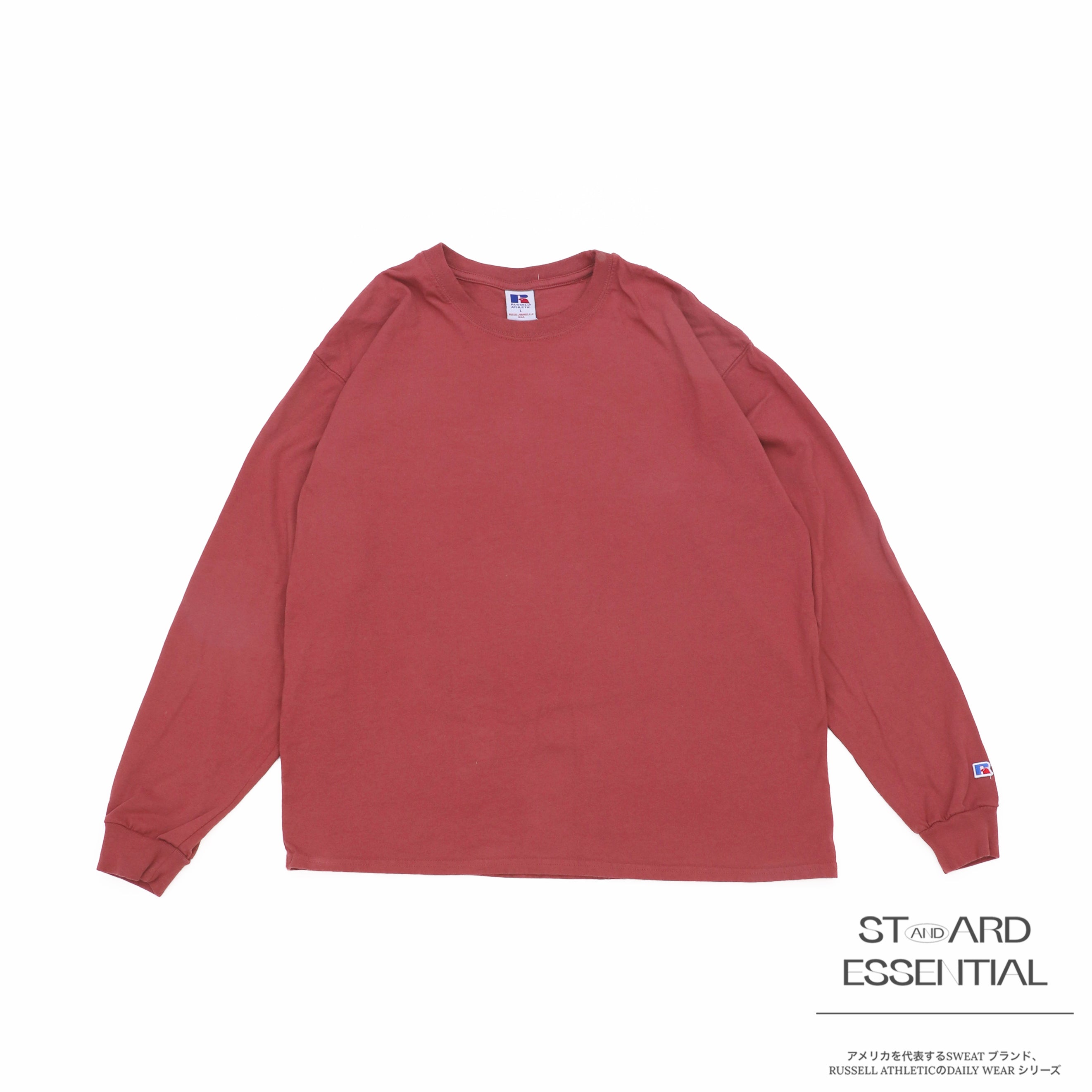 ＜RJ-1047＞-STANDARD ESSENTIALS-  RUSSEL LOGO LONG SLEEVE T