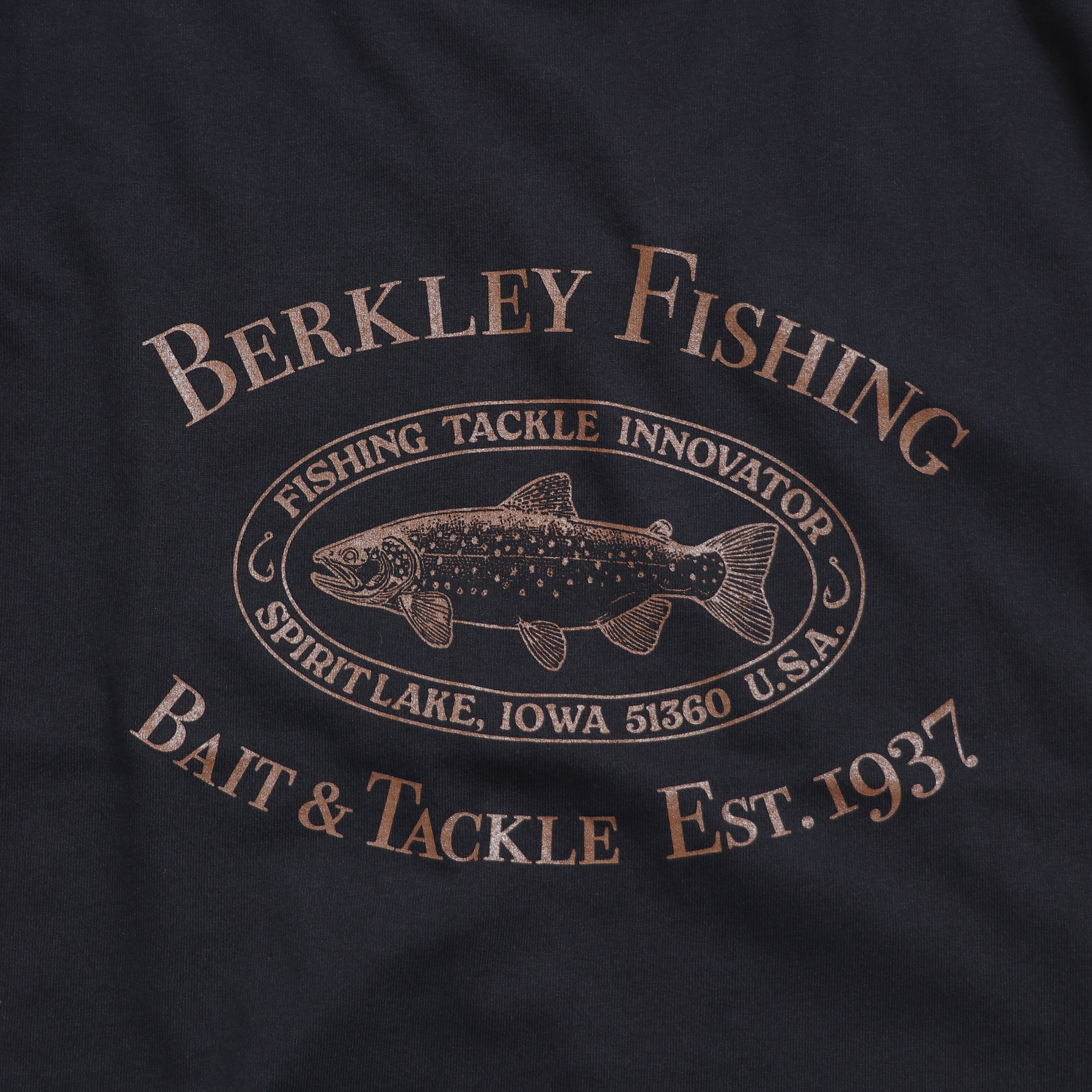 ＜RBK-2504＞Russell×Berkley Oval Trout Logo Heavy Cotton Jersey S/S T