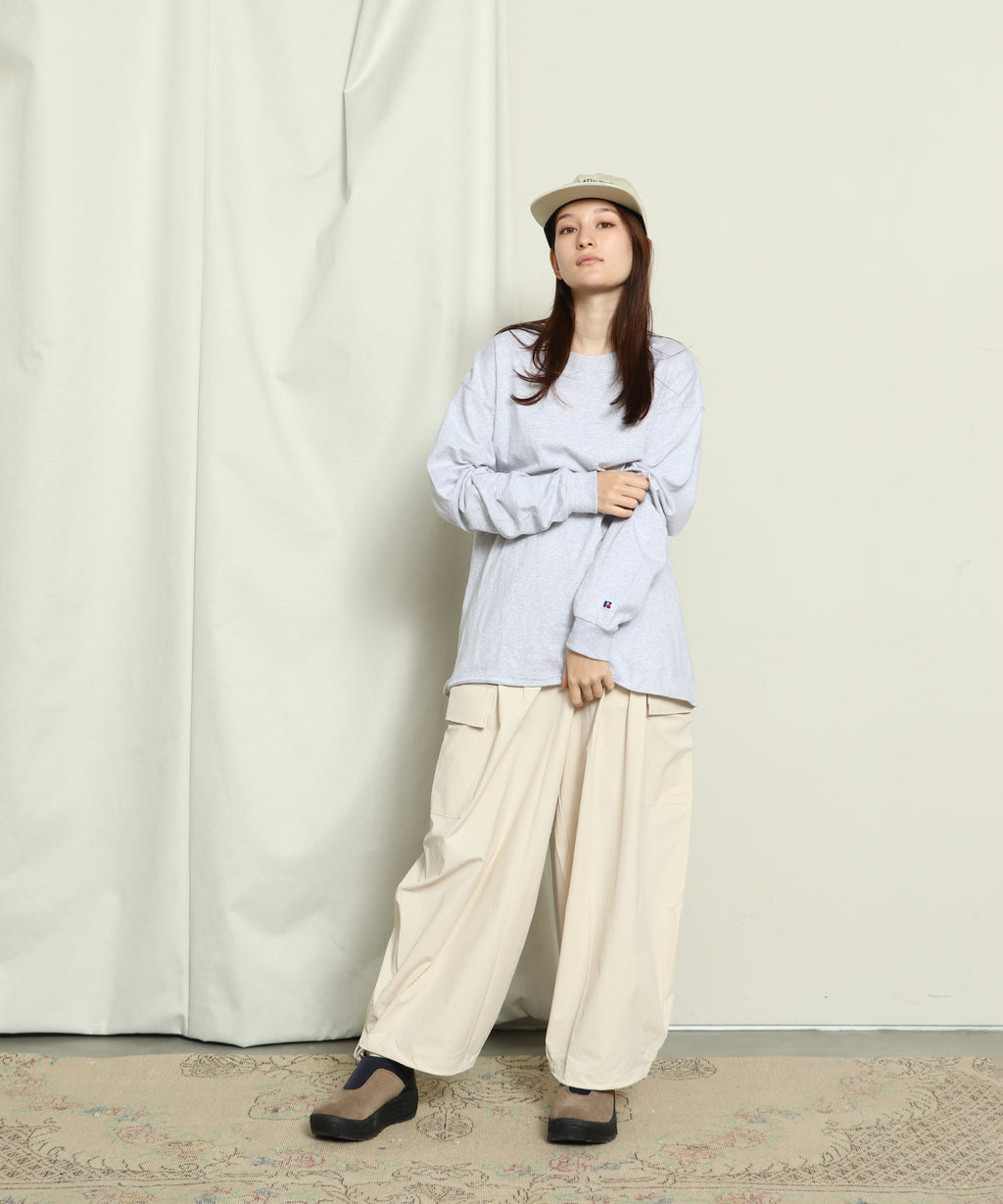 ＜RJ-1047＞-STANDARD ESSENTIALS-  RUSSEL LOGO LONG SLEEVE T