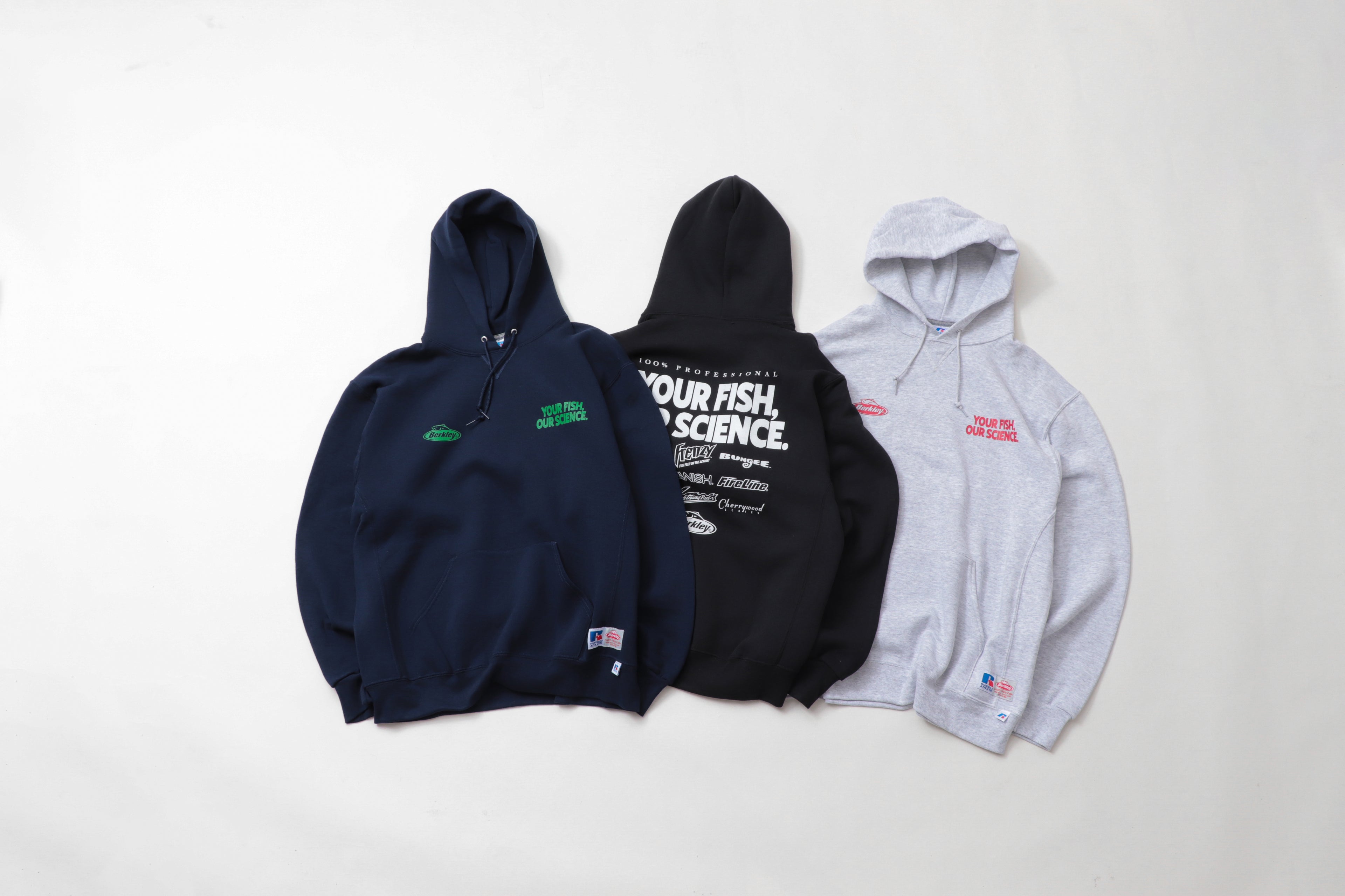 ＜RBK-2417＞Russell×Berkley Dri-Power 'Multi Logo' Hoodie