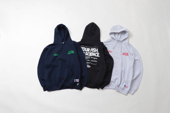 Russell×Berkley® ❛Dry Power❜ Multi Logo Hoodie〈RBK-2417〉RUSSELL ATHLETIC