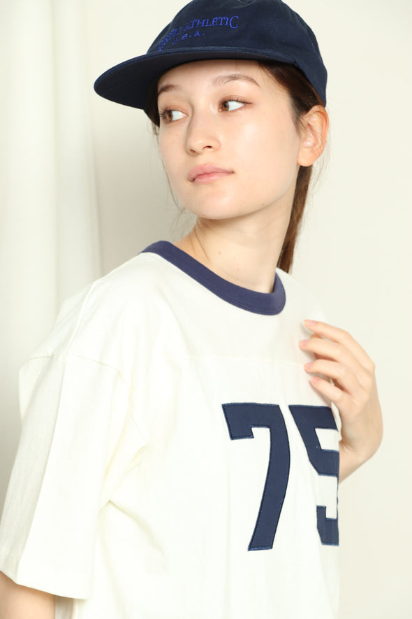 Bookstore Jersey 3/5 Sleeve Football T  - Online limited - 〈RCK-24064〉Russell Athletic