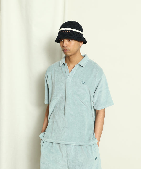 Pile Jersey Skipper Shirt  -Online Limited- 〈RCK-24066〉Russell Athletic