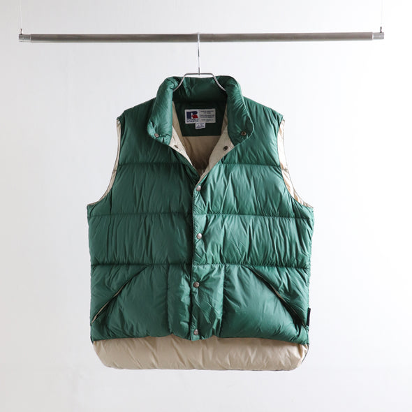 《online Limited》Recycled Down Vest ＜RJ-23727＞RUSSELL ATHLETIC