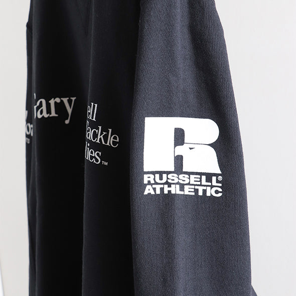 《online Limited》Russell×Gary YAMAMOTO'Multi Logo Print'Dri-Power Crew Shirt＜RGY-B03＞RUSSELL ATHLETIC