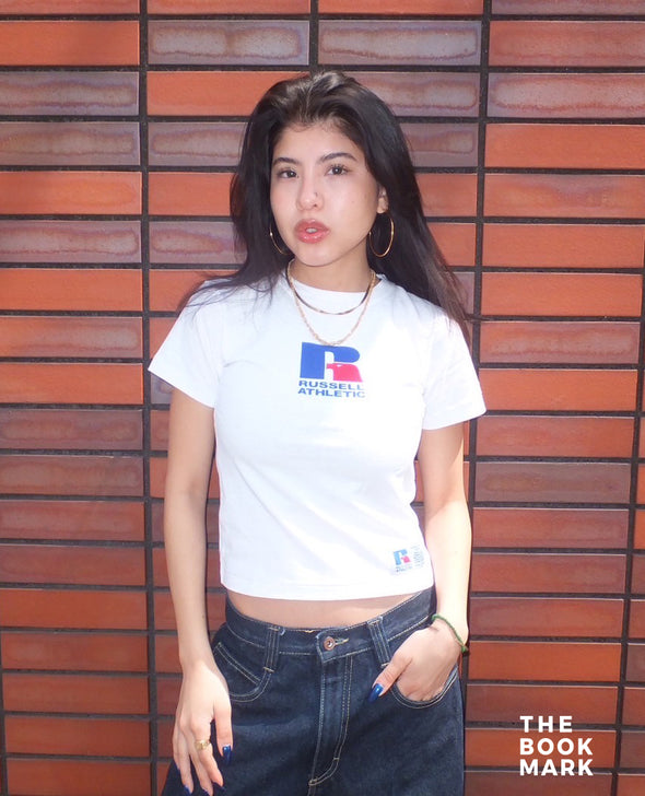 《kids》RUSSELL  LOGO FRONT PRINT T ＜RCK-1001PT−2＞RUSSELL ATHLETIC