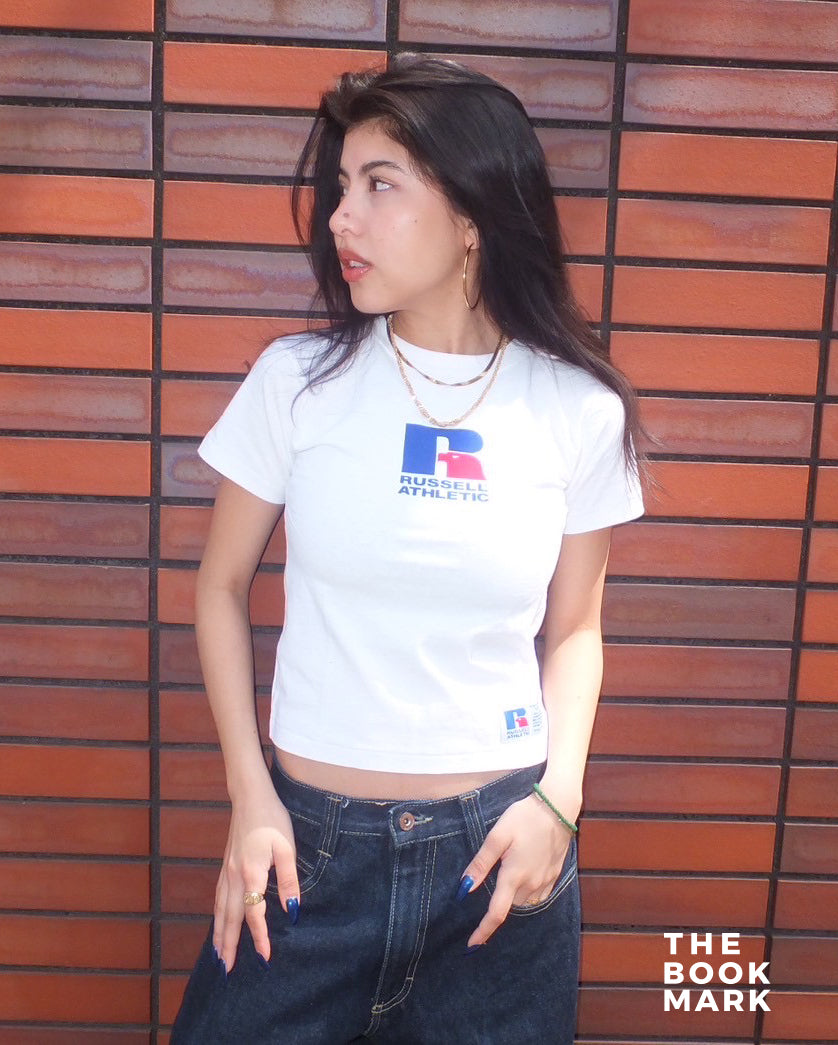 ＜RCK-1001PT−2＞【KIDS】RUSSELL LOGO FRONT PRINT T