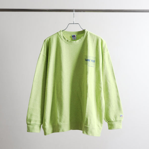 《online Limited》'Thank you' Sweat Crew Neck Shirt＜RC-23752＞RUSSELL ATHLETIC
