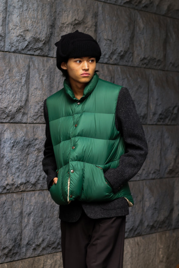 - online Limited - Recycled Down Vest / MOSS  ＜RJ-23727＞RUSSELL ATHLETIC