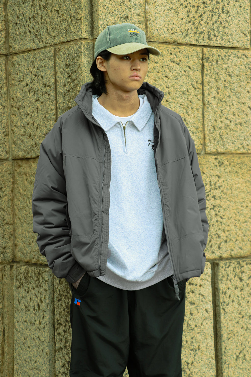 モデル着用：169cm サイズ:L