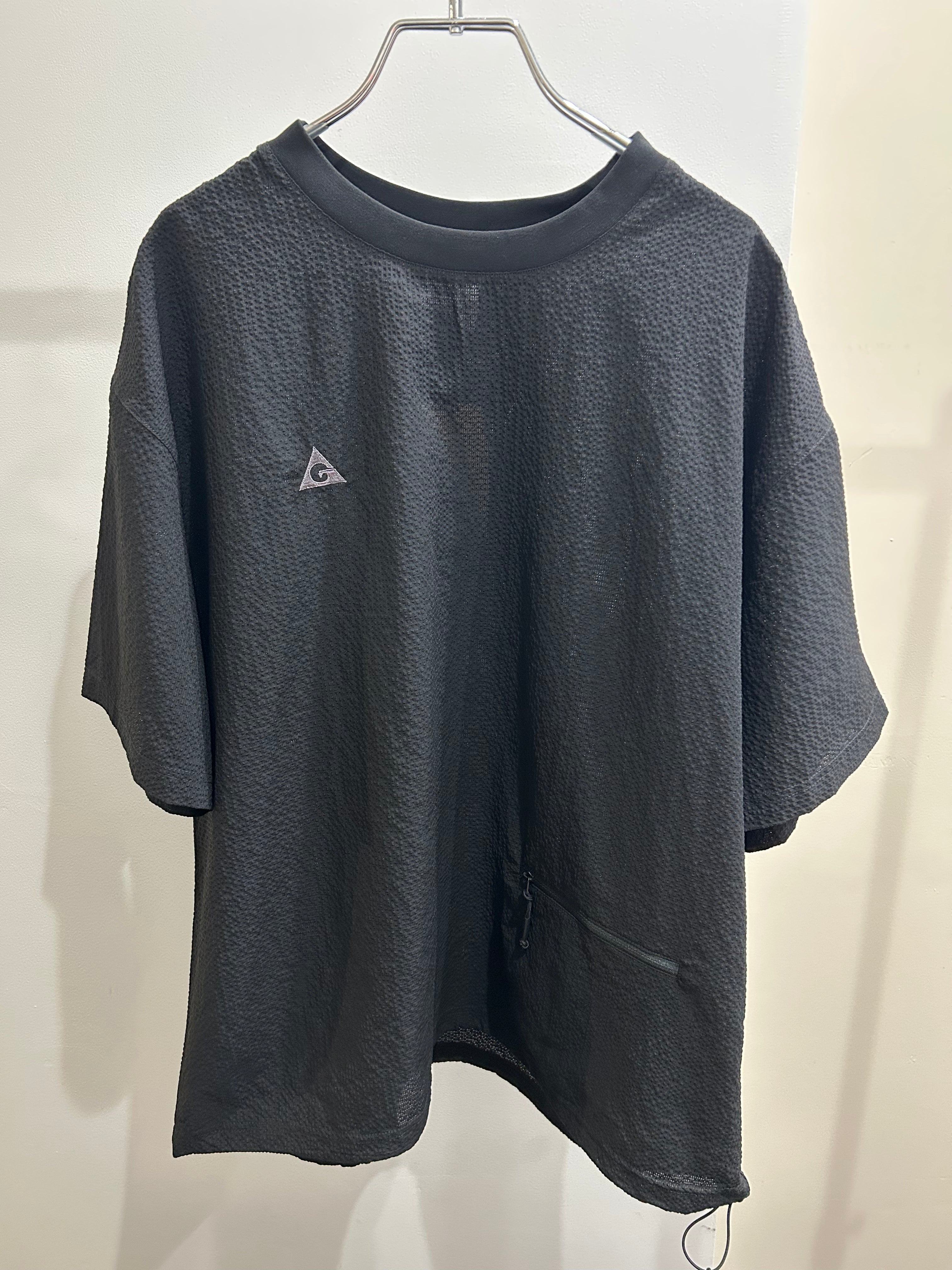 ＜GRJ#26036＞Seersucker Vent Mesh S/S Pullover Shirt