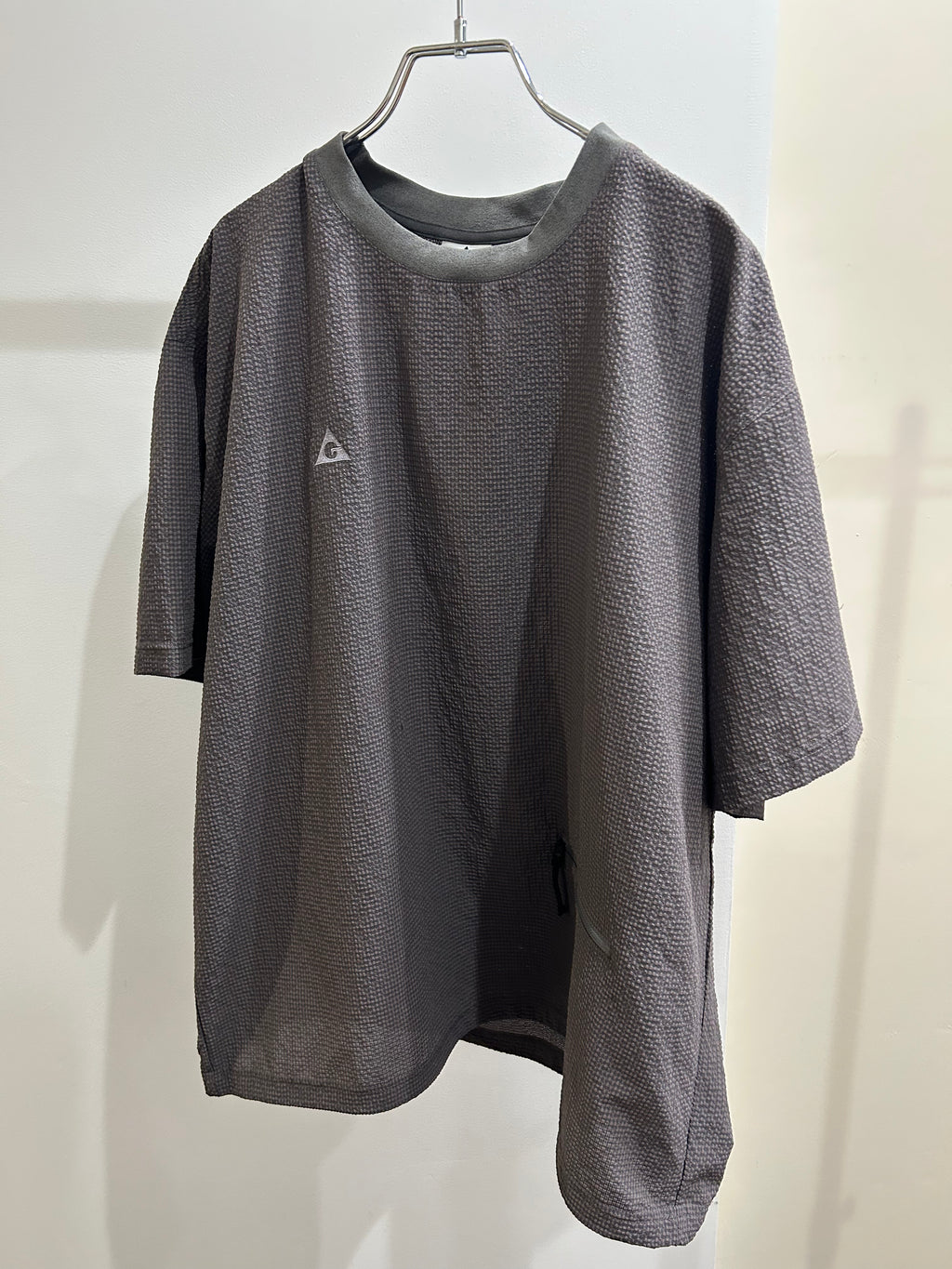 ＜GRJ#26036＞Seersucker Vent Mesh S/S Pullover Shirt