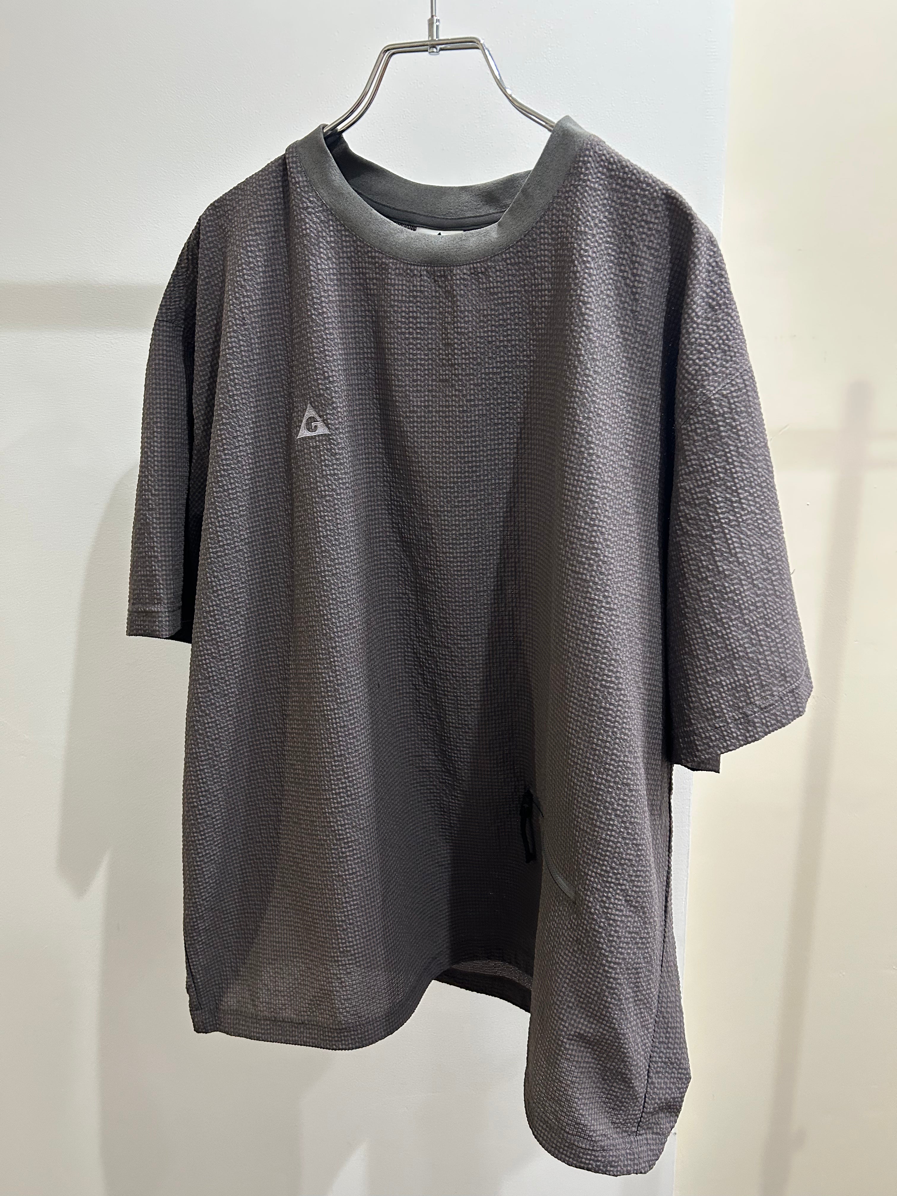 ＜GRJ#26036＞Seersucker Vent Mesh S/S Pullover Shirt