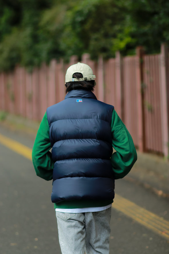 《online Limited》Recycled Down Vest ＜RJ-23727＞RUSSELL ATHLETIC