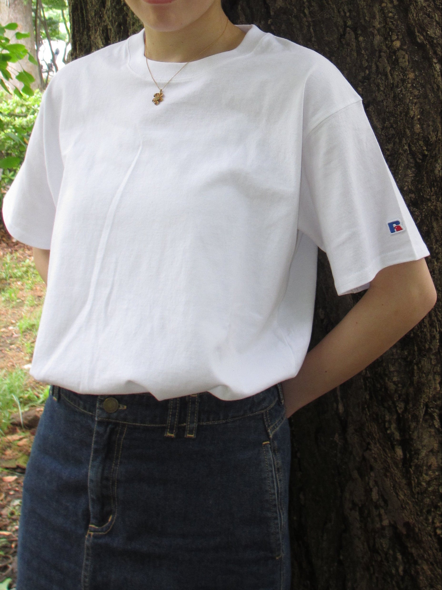 ＜RJ-1037＞STANDARD ESSENTIALS- RUSSEL LOGO T-SHIRT