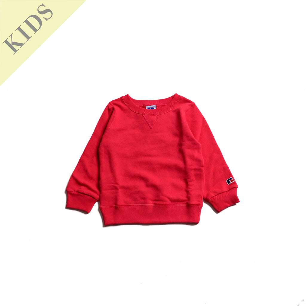 ＜RCK-1010＞【KIDS】-STANDARD ESSENTIALS - RUSSELL LOGO SWEAT CREW