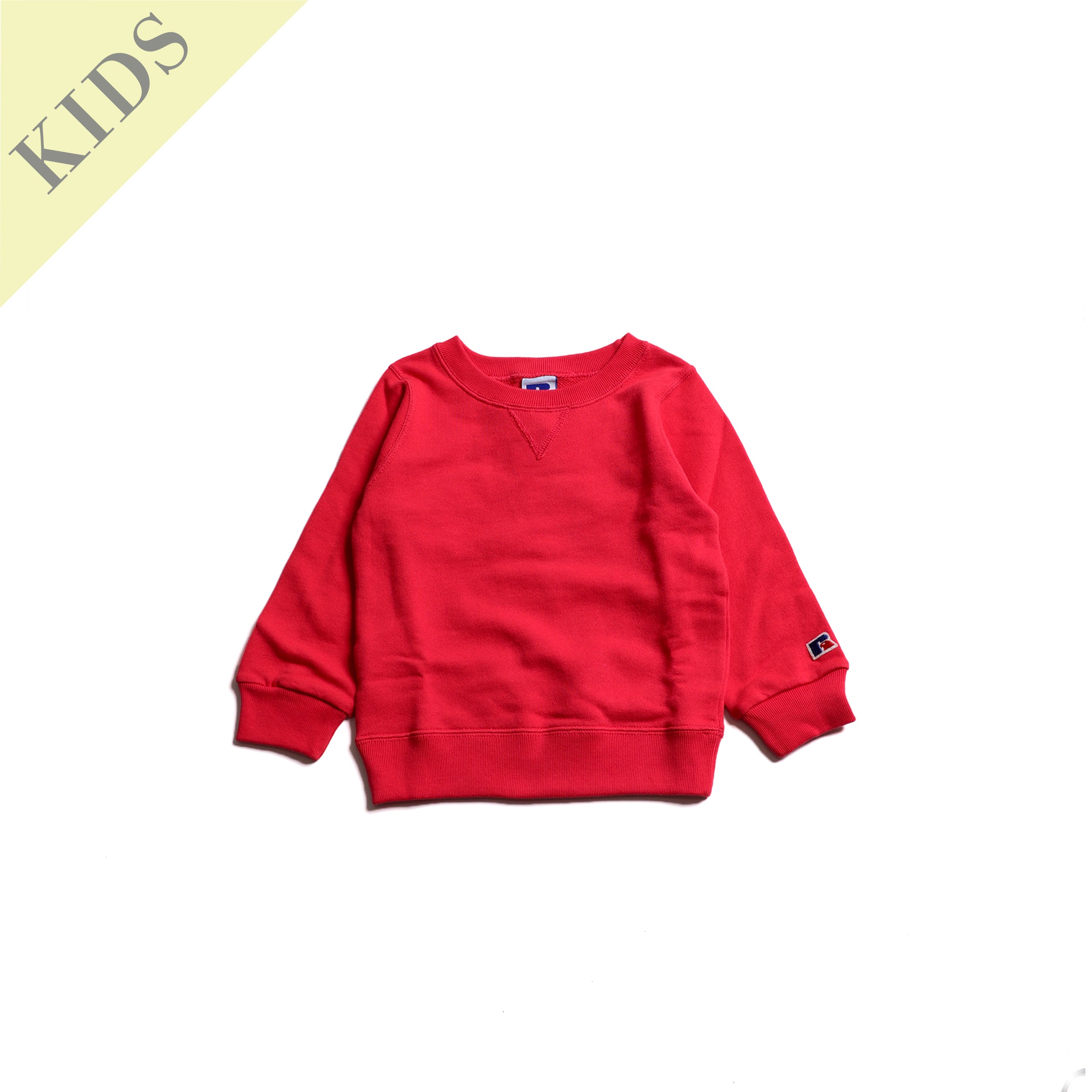 ＜RCK-1010＞【KIDS】-STANDARD ESSENTIALS - RUSSELL LOGO SWEAT CREW