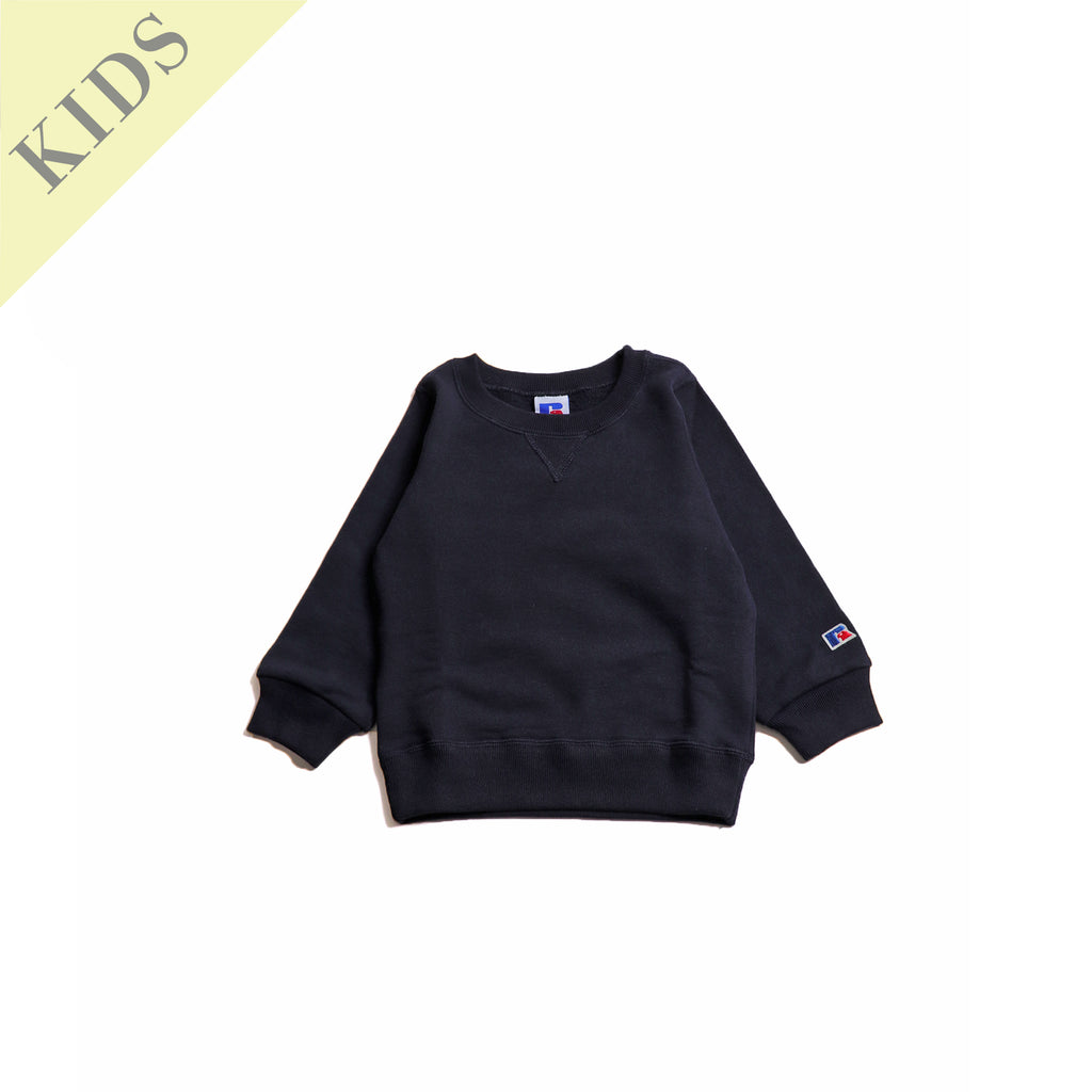 ＜RCK-1010＞【KIDS】-STANDARD ESSENTIALS - RUSSELL LOGO SWEAT CREW